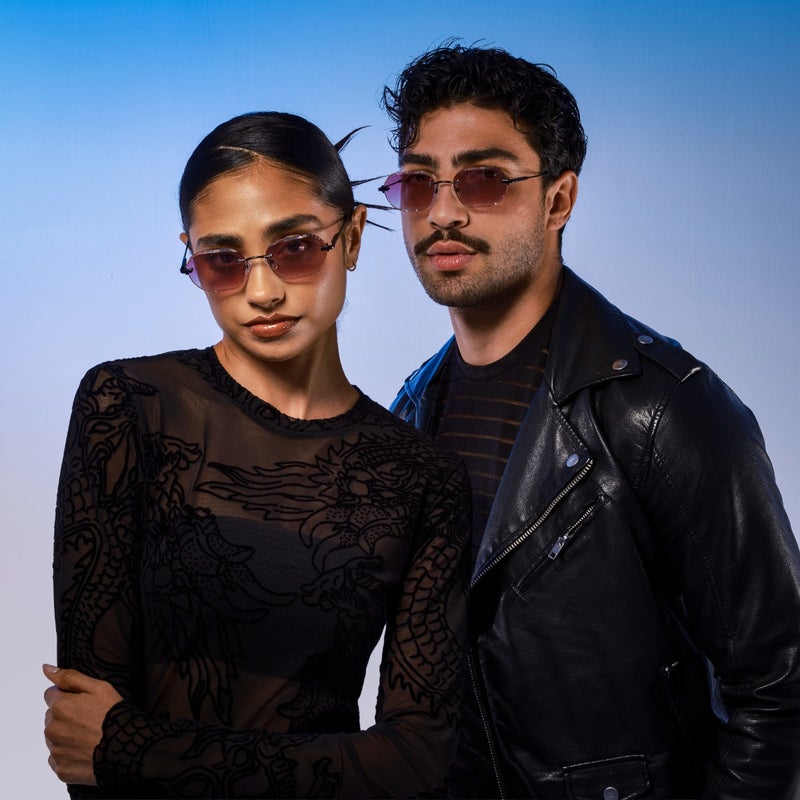 Blackout Unisex JABRI Sunglasses - Lens Size: 53 mm - Black - Image 4